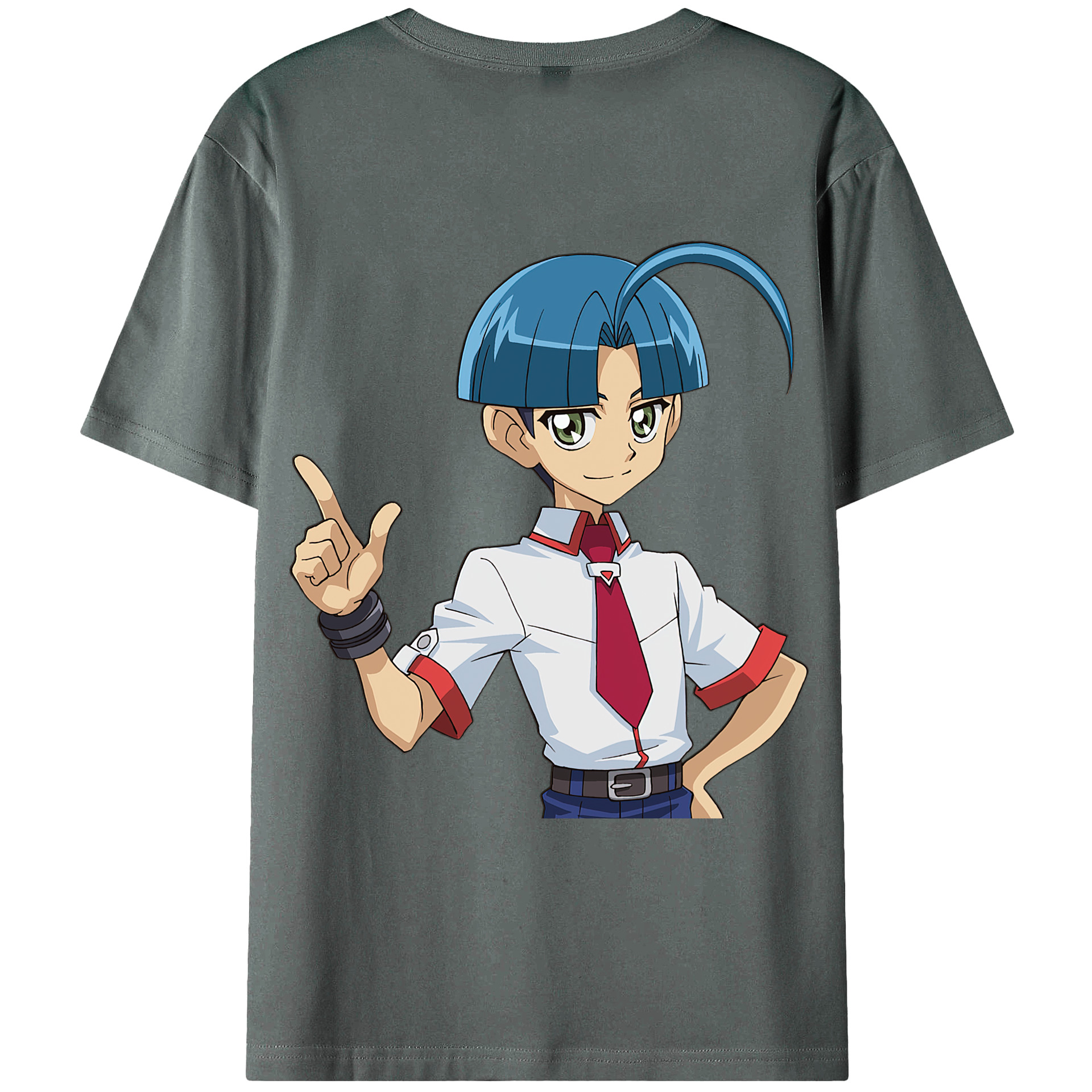 （画像用） 遊☆戯☆王 Yu-Gi-Oh! 綿100％ メンズ半袖Tシャツ（バックプリント） 通気性